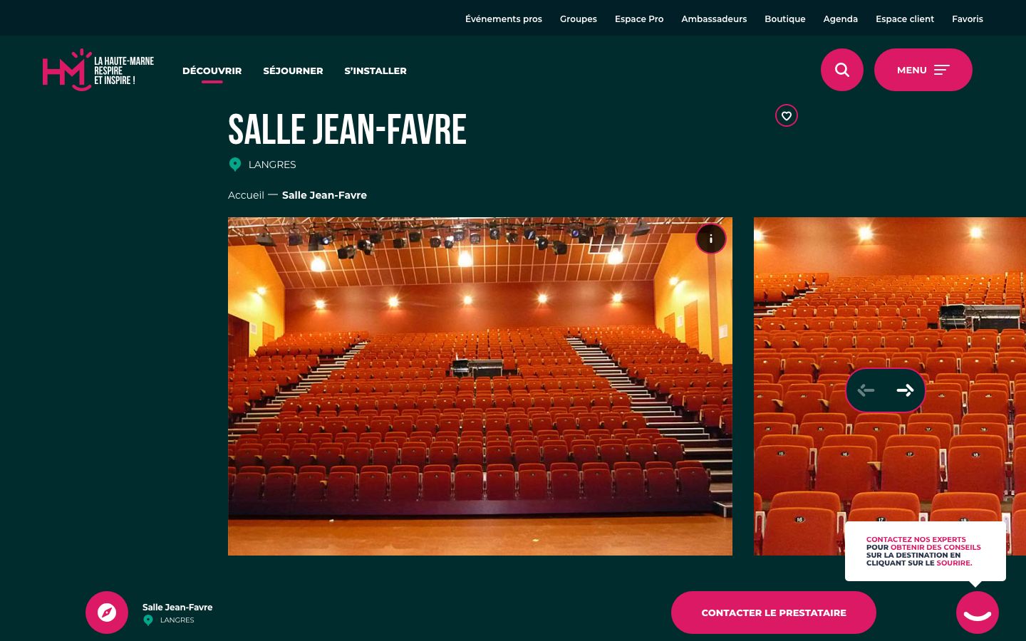 Screenshot of Salle Jean-Favre