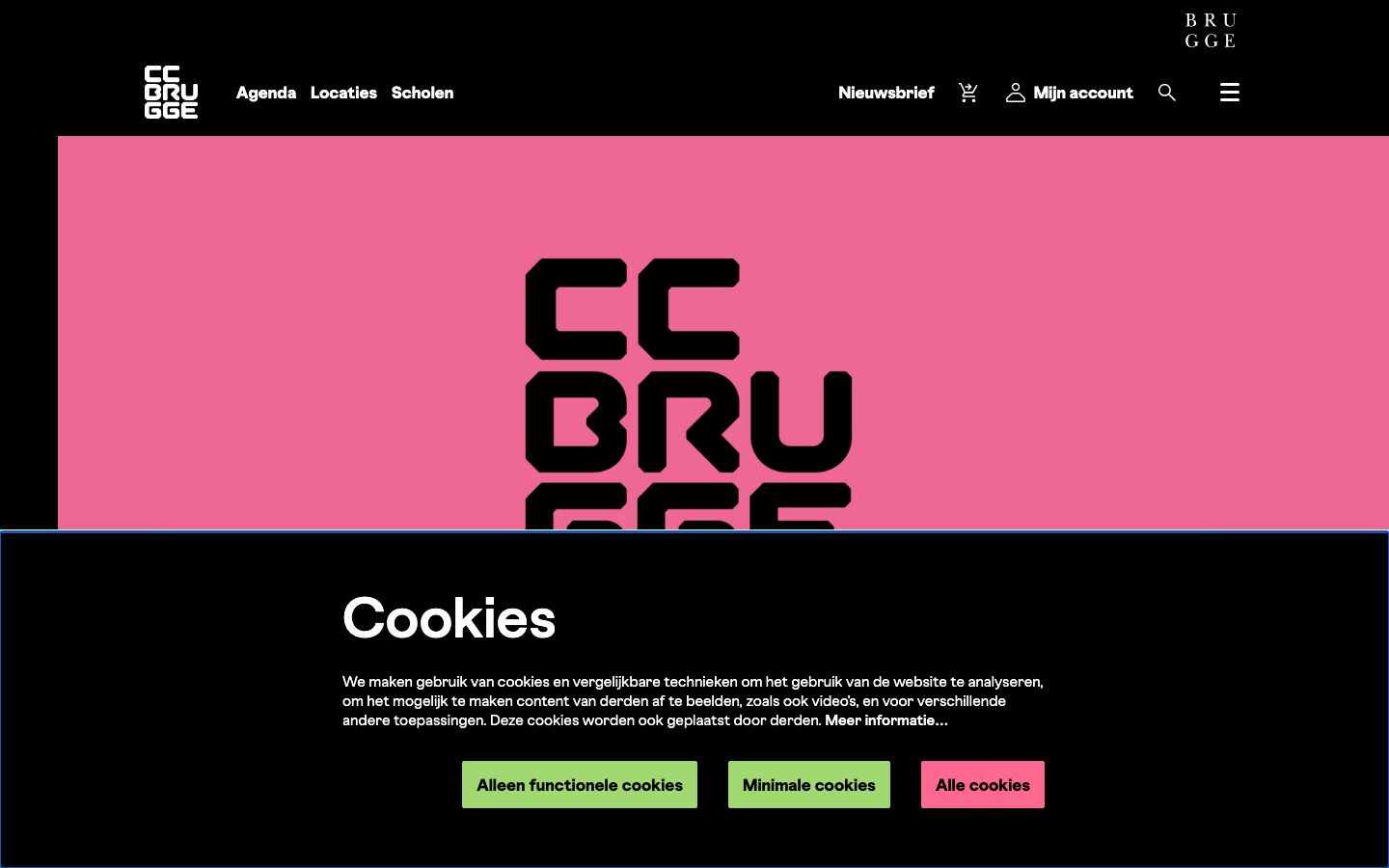 Homepage screenshot of CC Brugge