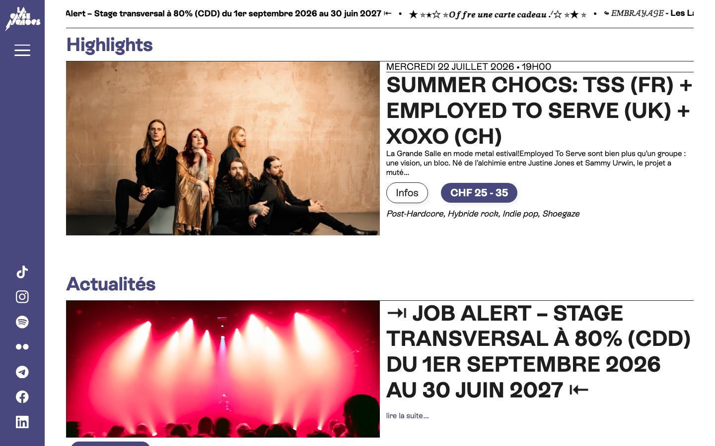 Screenshot of La Case à Chocs