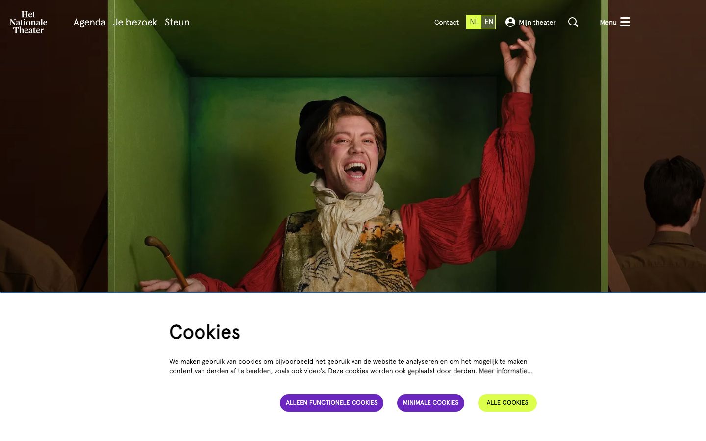 Homepage screenshot of Het Nationale Theater