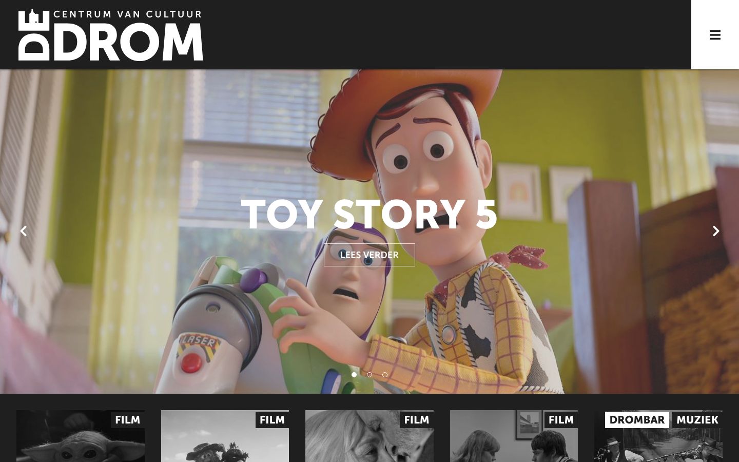 Screenshot of De Drom (Cultureel Centrum Drommedaris)