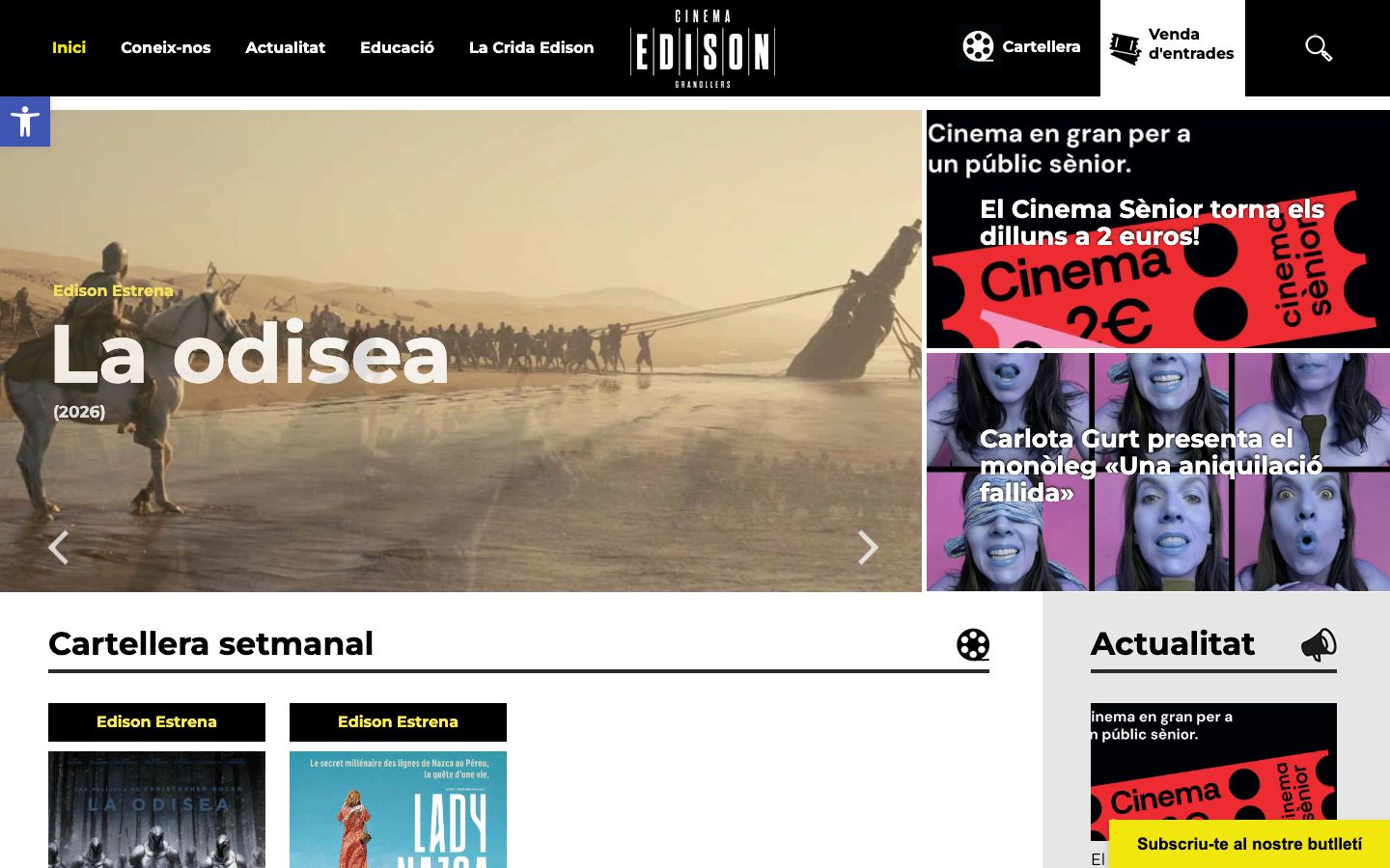 Screenshot of Cinema Edison