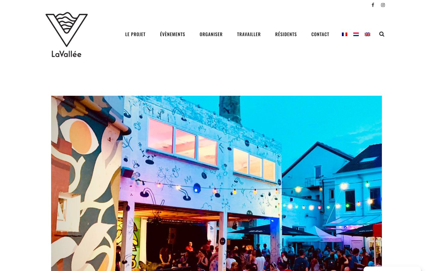 Homepage screenshot of LaVallee
