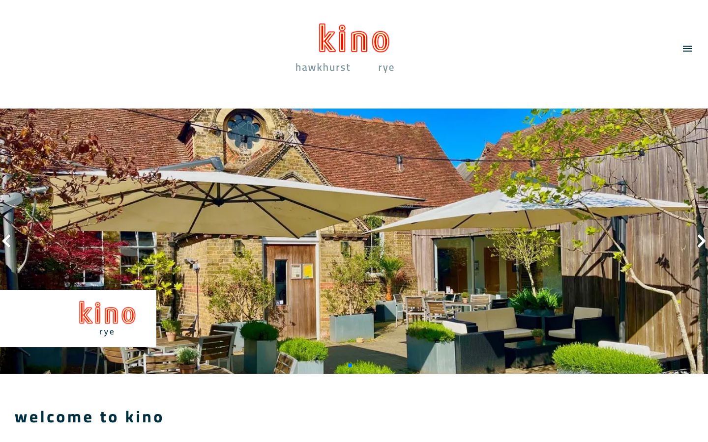 Homepage screenshot of Kino Digital