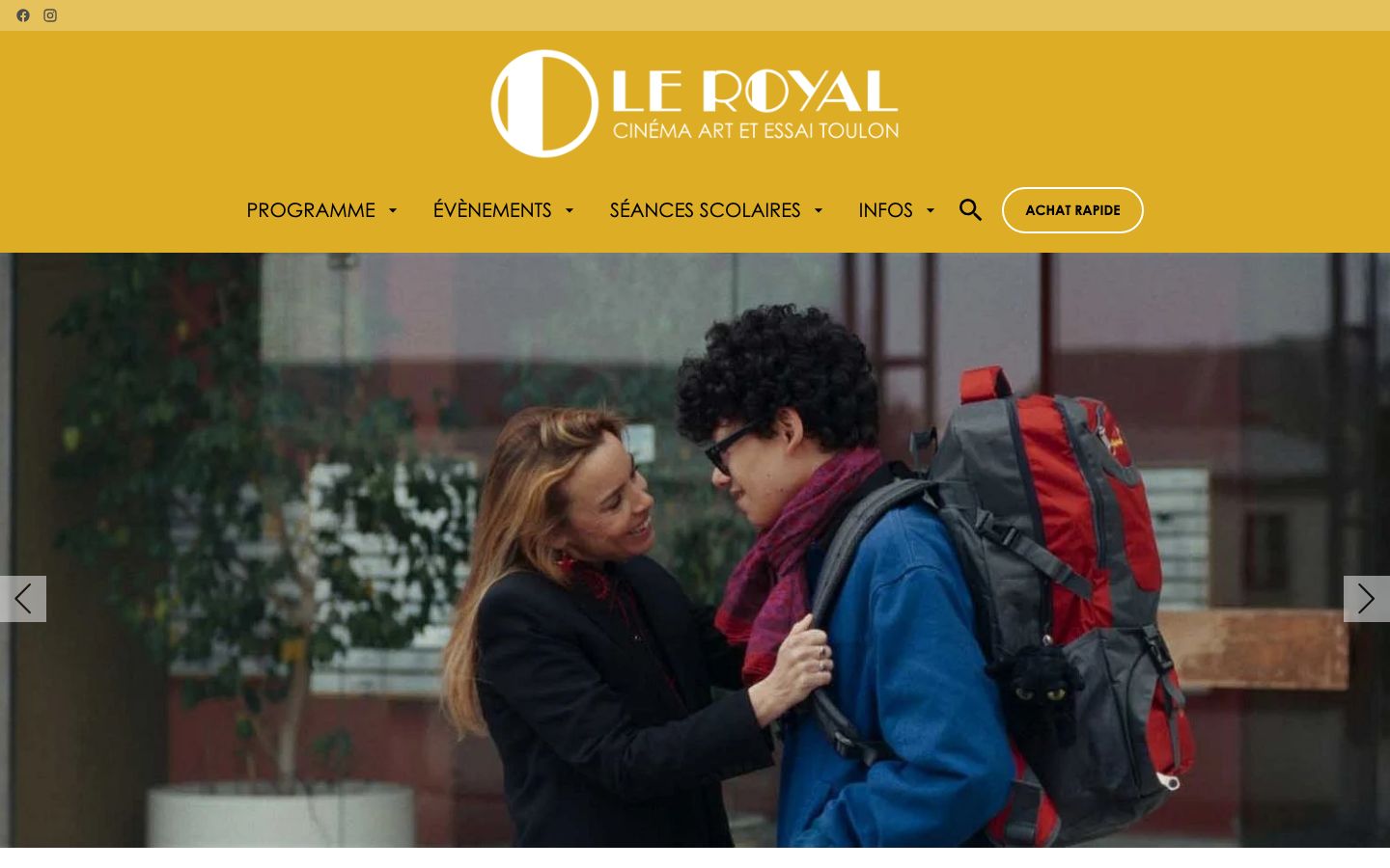 Homepage screenshot of Le Royal - Toulon