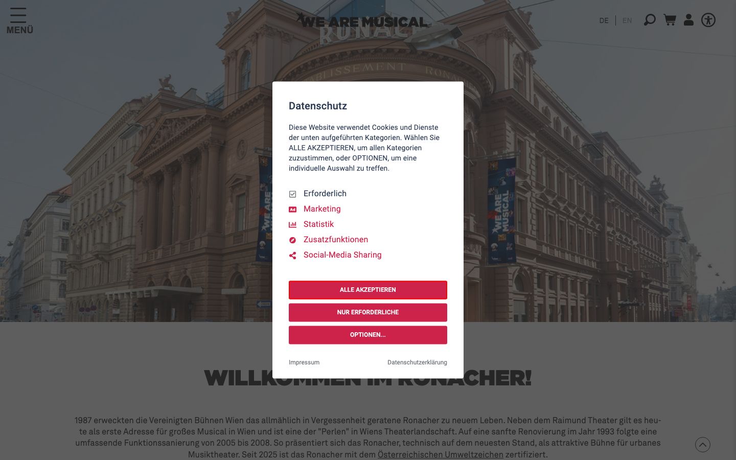 Screenshot of Ronacher