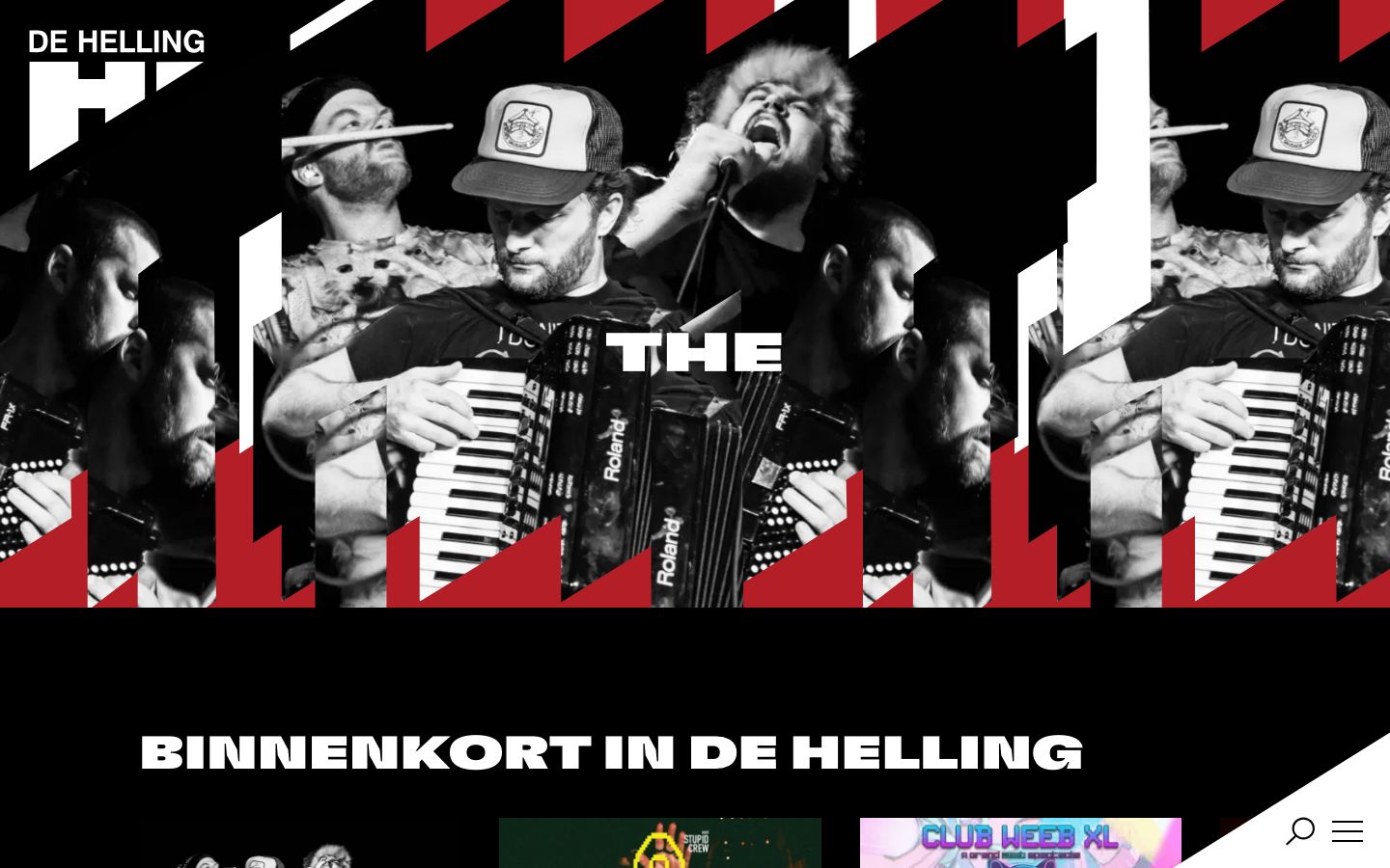 Event detail page screenshot of De Helling