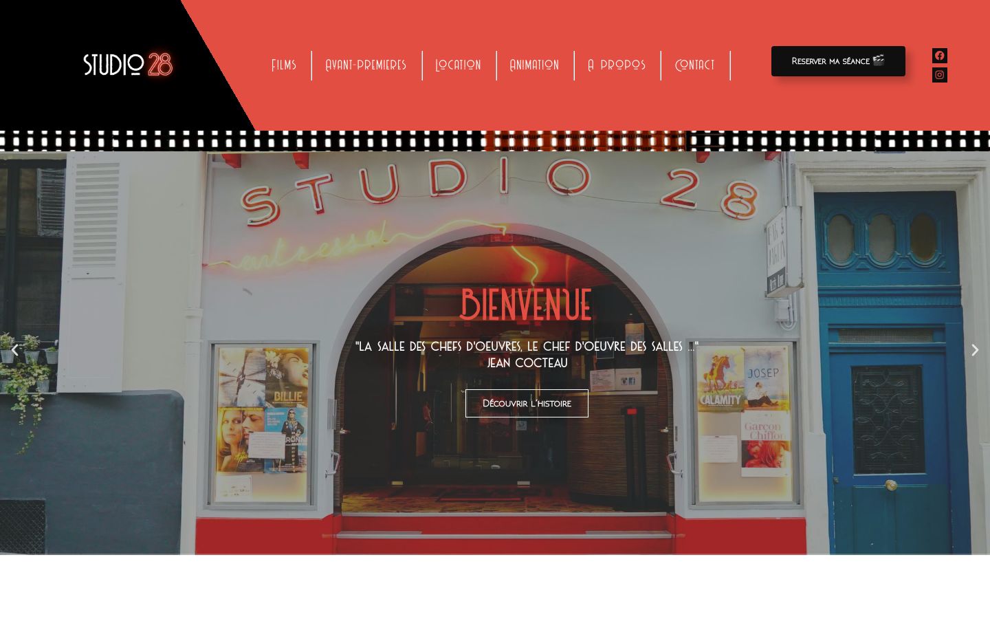 Homepage screenshot of Studio28