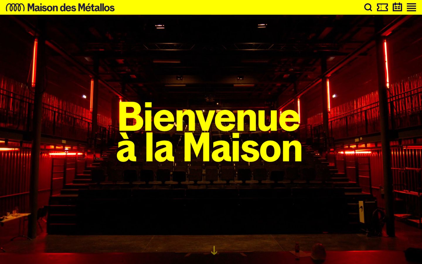 Homepage screenshot of La Maison des Métallos | Établissement culturel de la Ville de Paris | Spectacles, événements, création