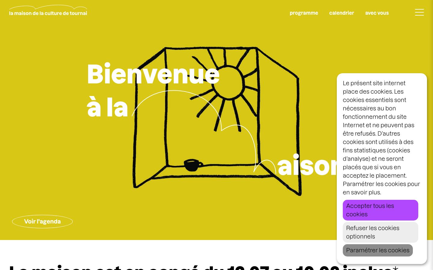 Screenshot of La maison de la culture de Tournai