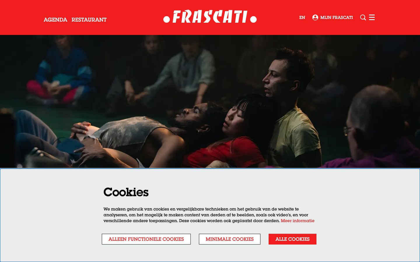 Event detail page screenshot of Frascati