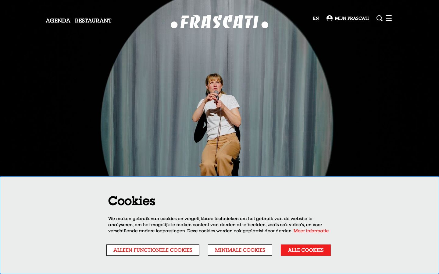 Homepage screenshot of Frascati