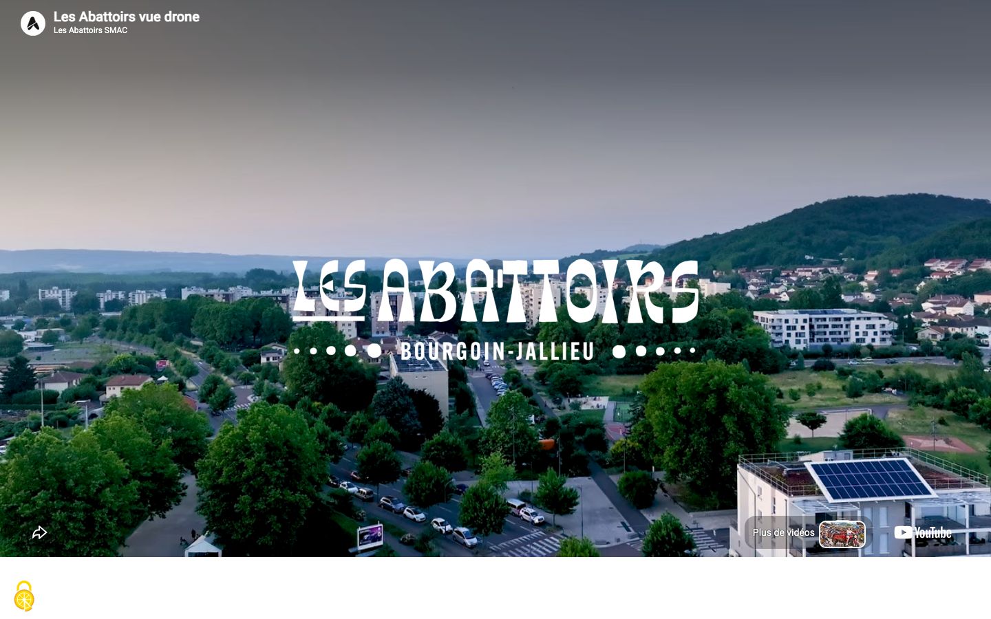Homepage screenshot of Les Abattoirs SMAC - Scène de Musiques Actuelles