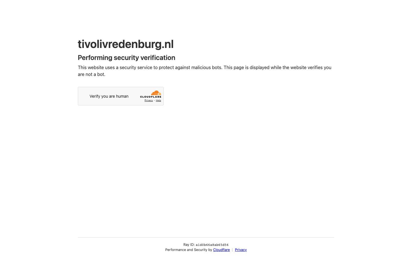 Homepage screenshot of TivoliVredenburg