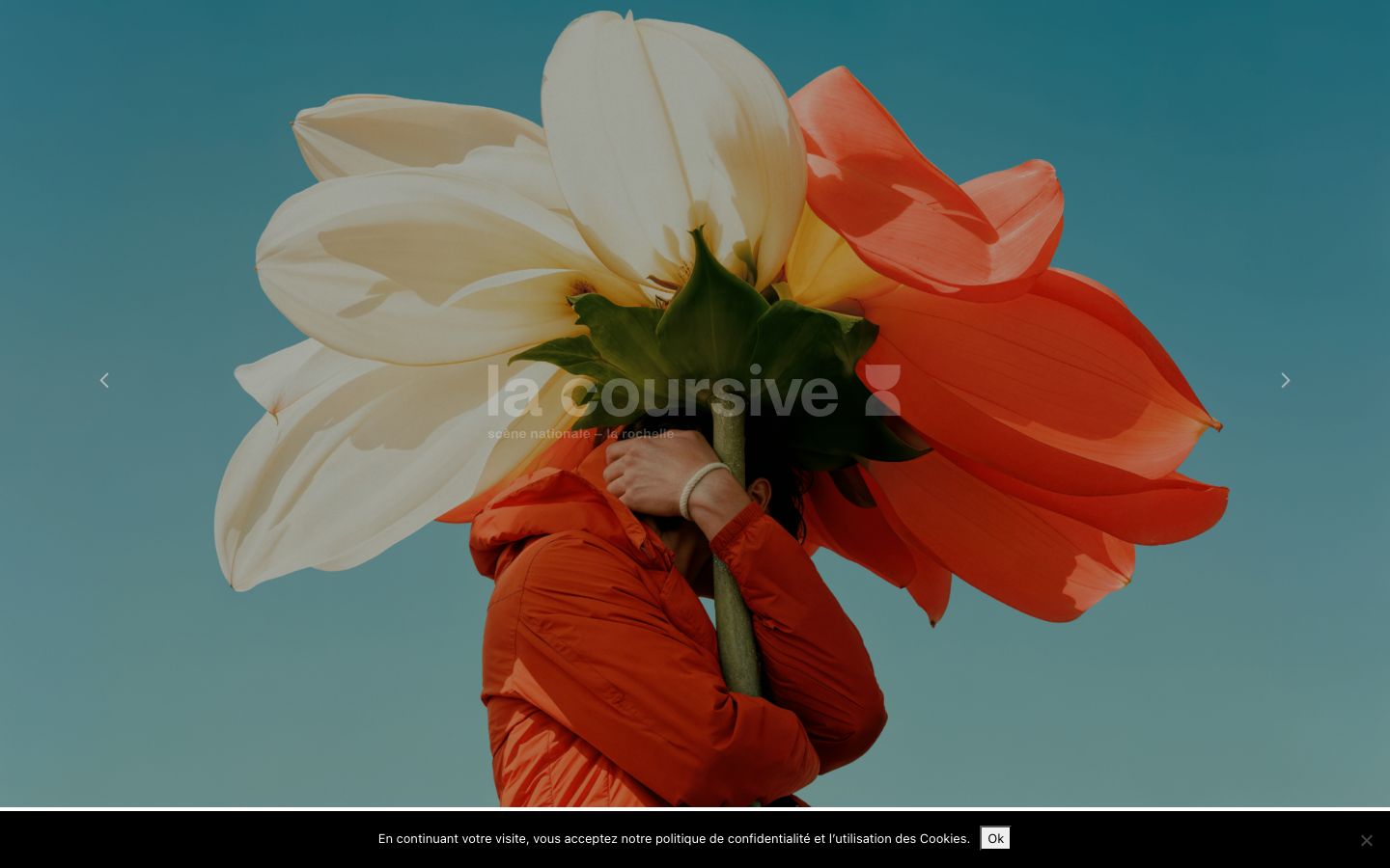 Homepage screenshot of La Coursive Scène Nationale La Rochelle