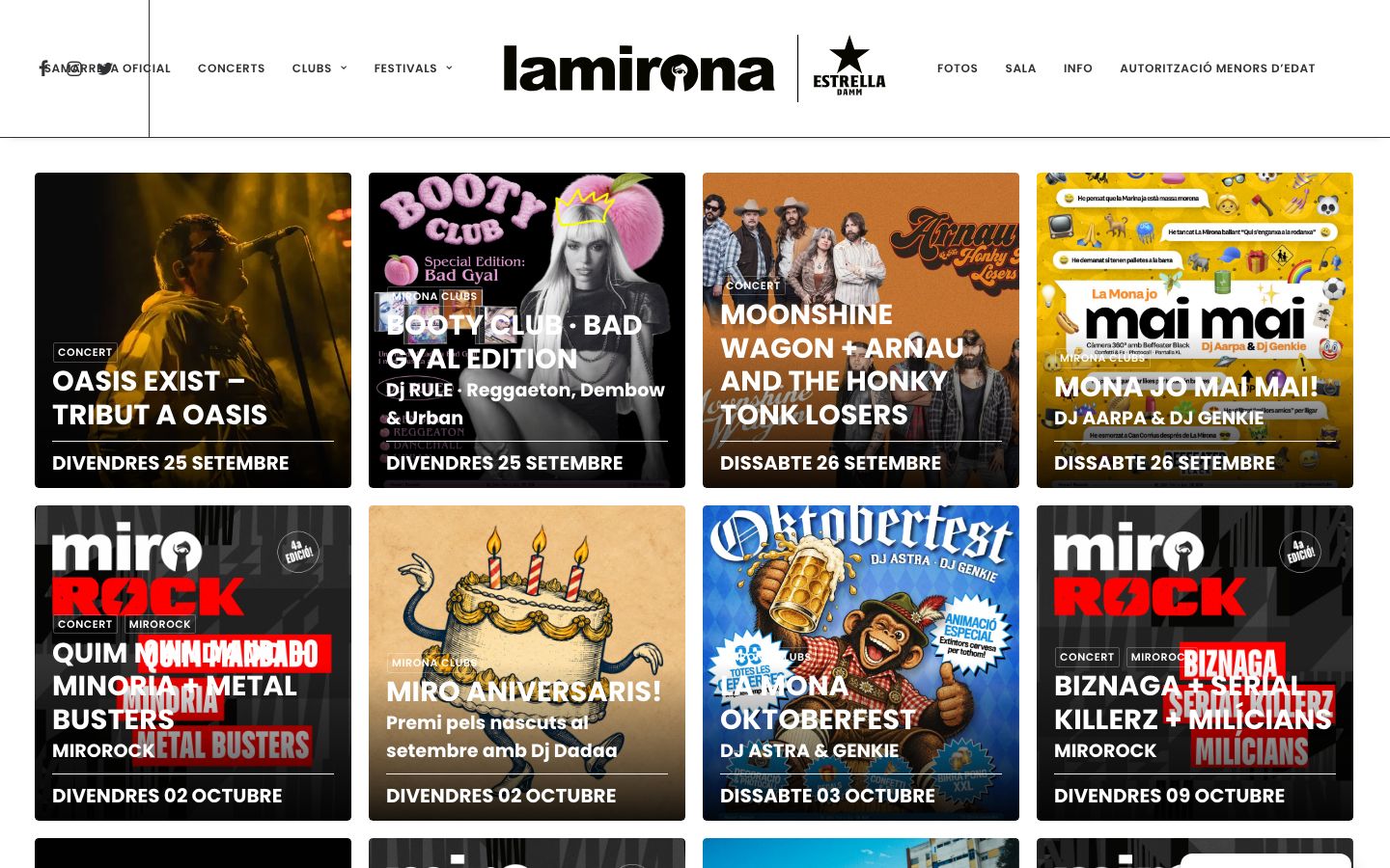 Screenshot of Sala La Mirona