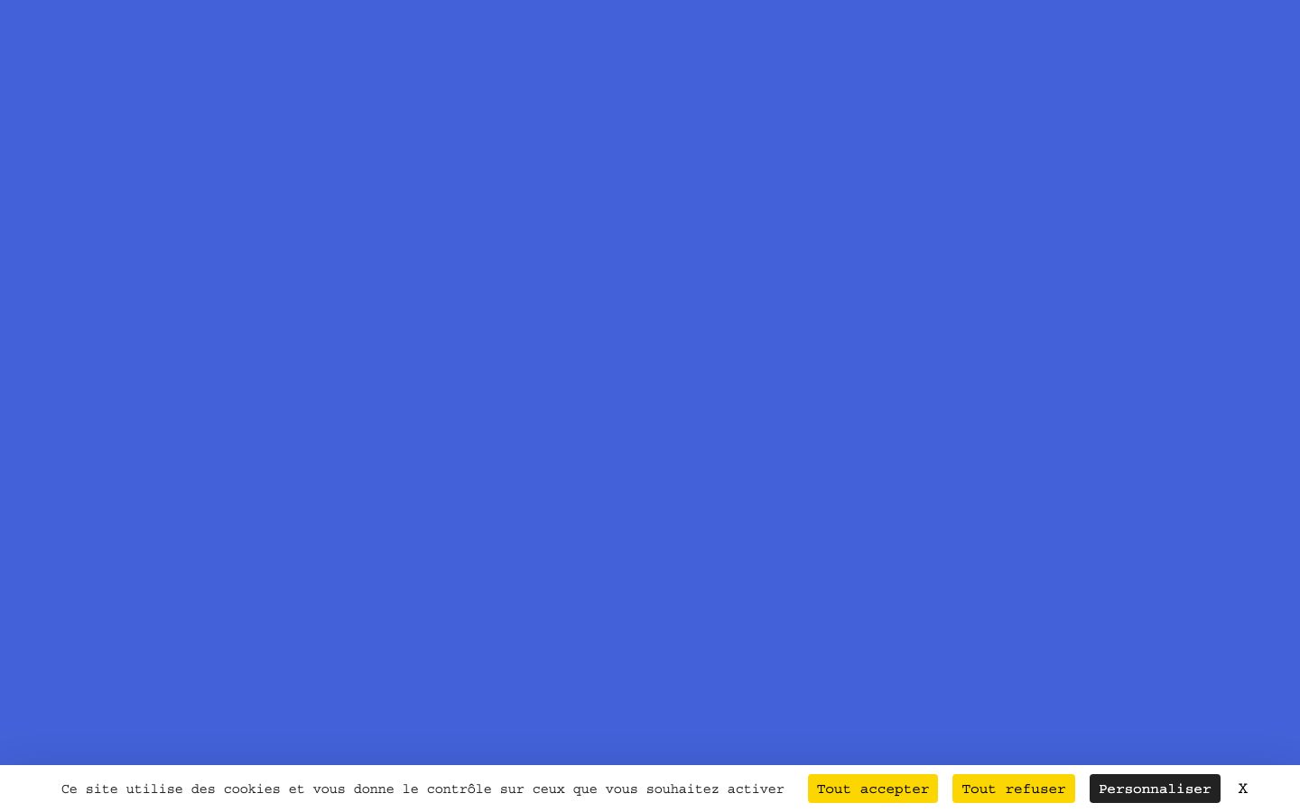 Homepage screenshot of Théâtre de la Tempête