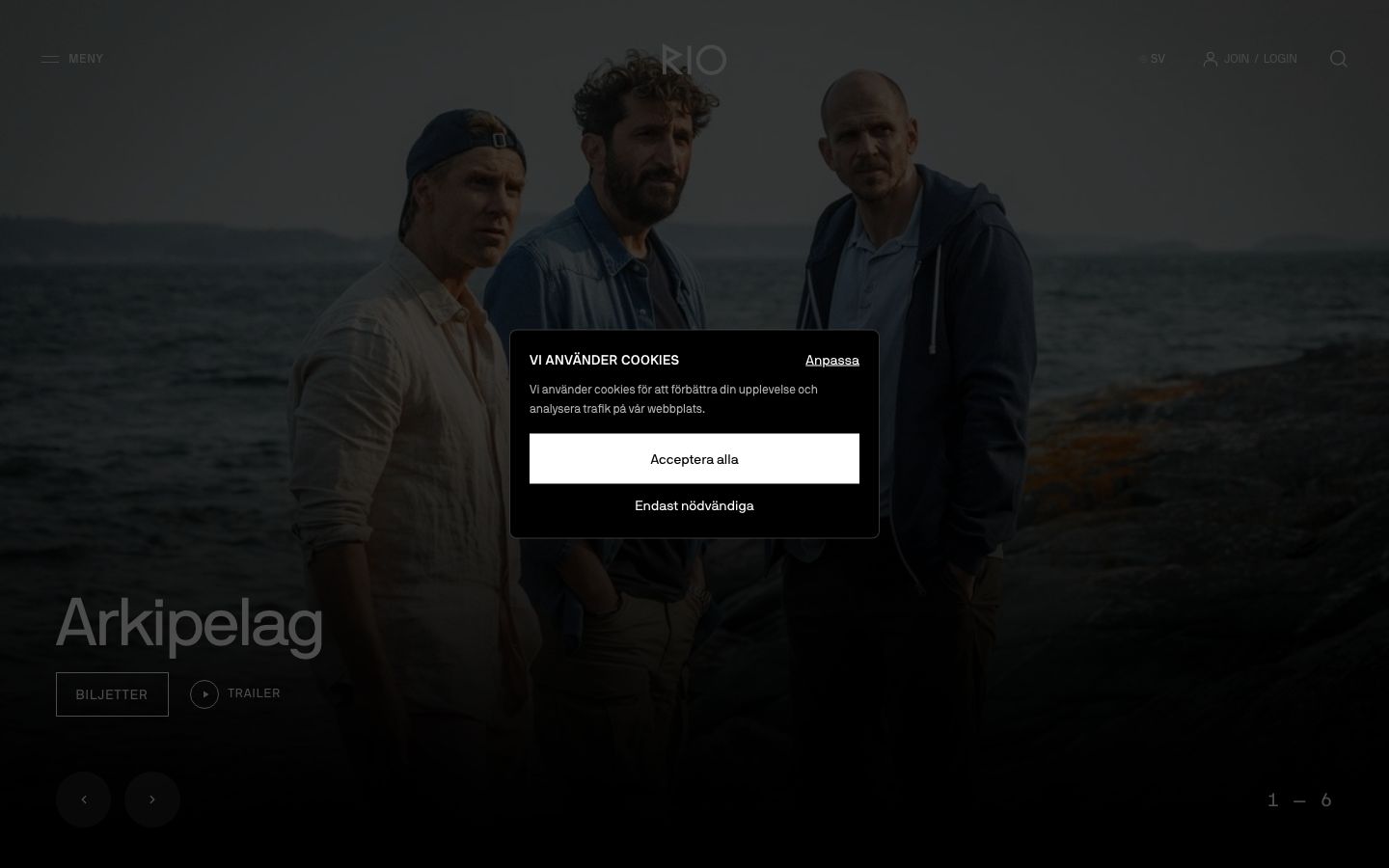 Homepage screenshot of Bio Rio