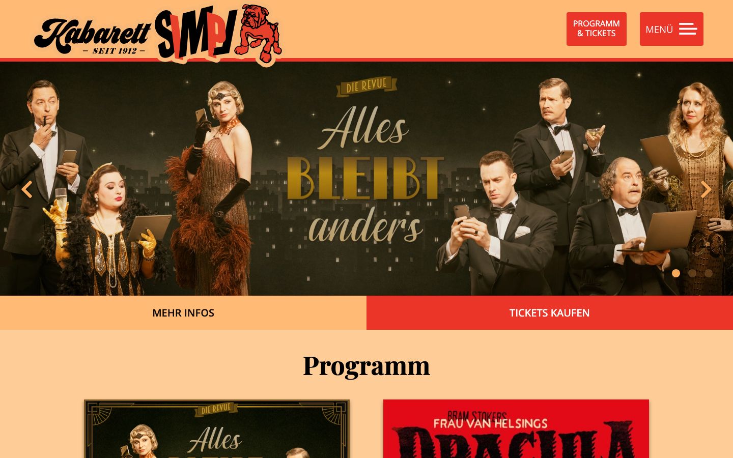 Screenshot of Kabarett SIMPL