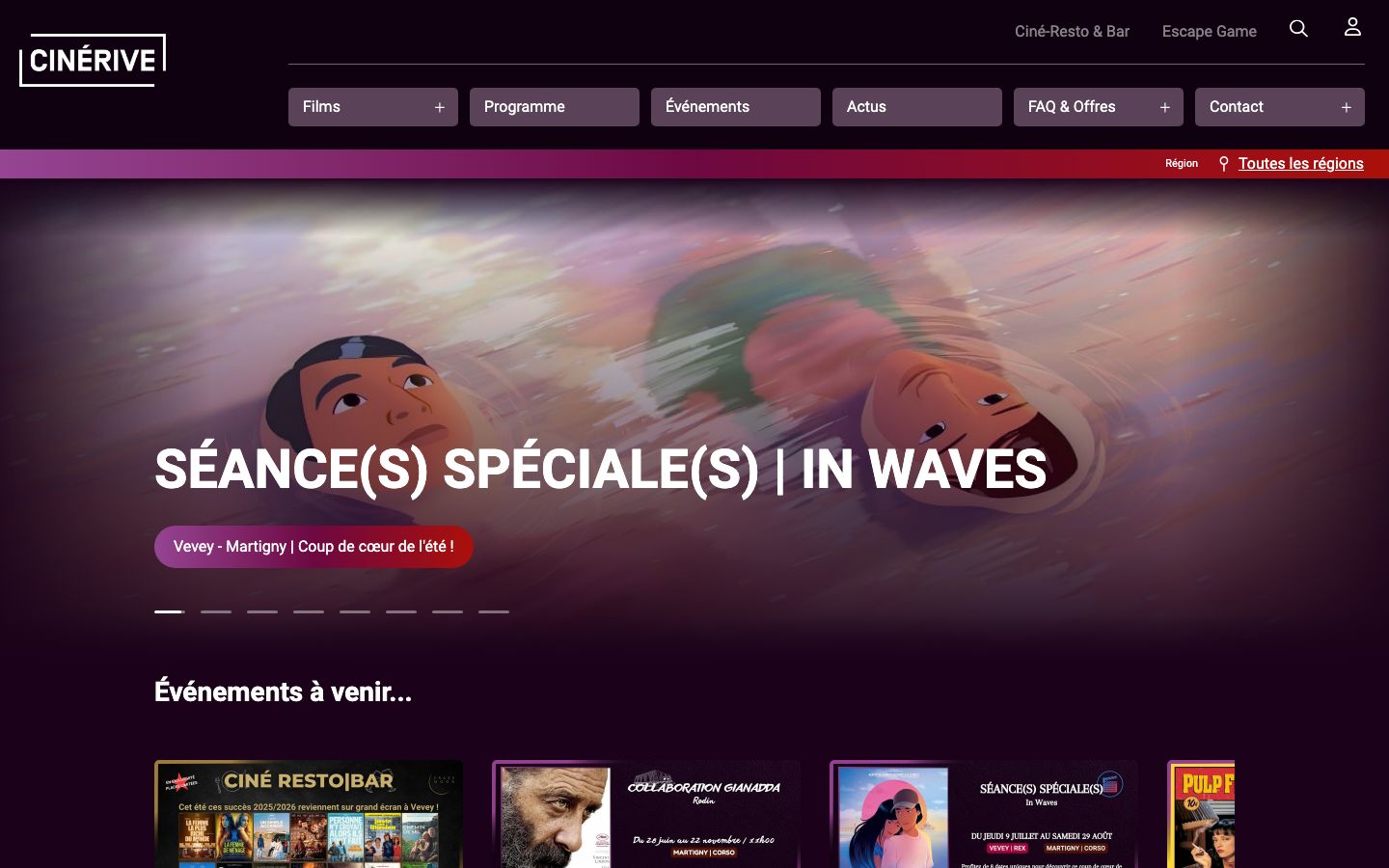 Screenshot of Cinérive