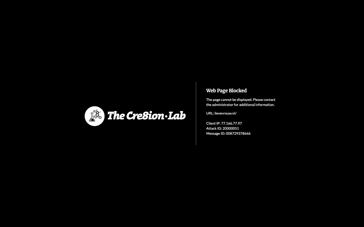 Homepage screenshot of De Lieve Vrouw