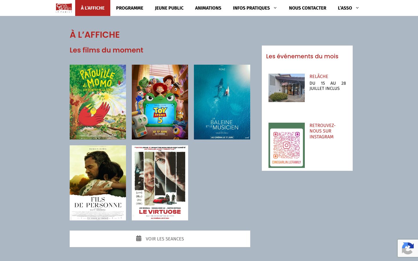 Screenshot of Le Family – Cinéma de Garlin