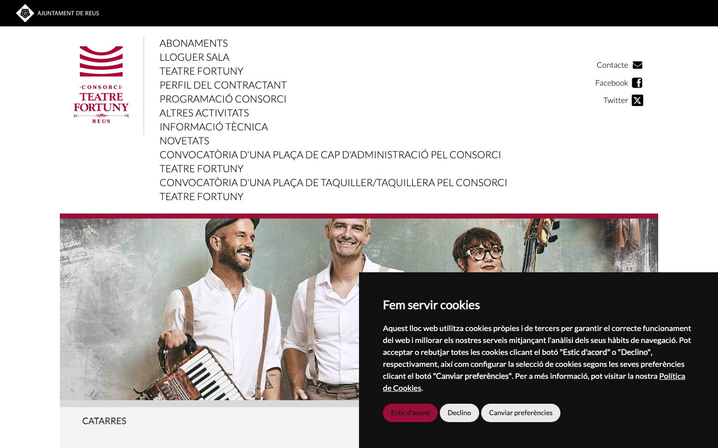 Screenshot of Teatre Fortuny