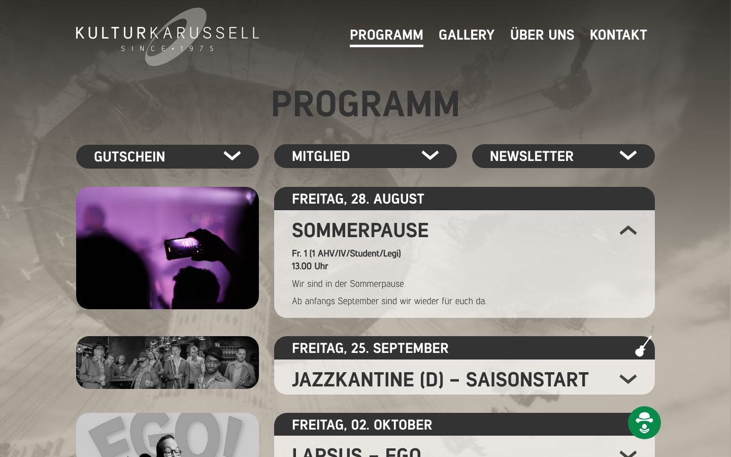 Screenshot of Kulturkarussell