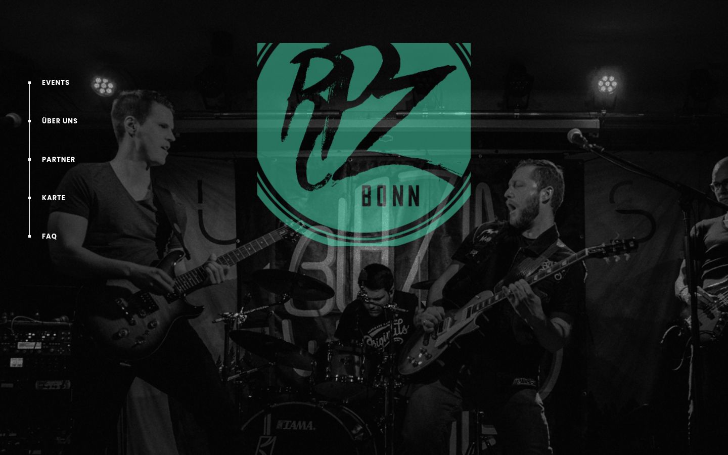 Homepage screenshot of RPZ Bonn | Rock & Pop Zentrum Bonn