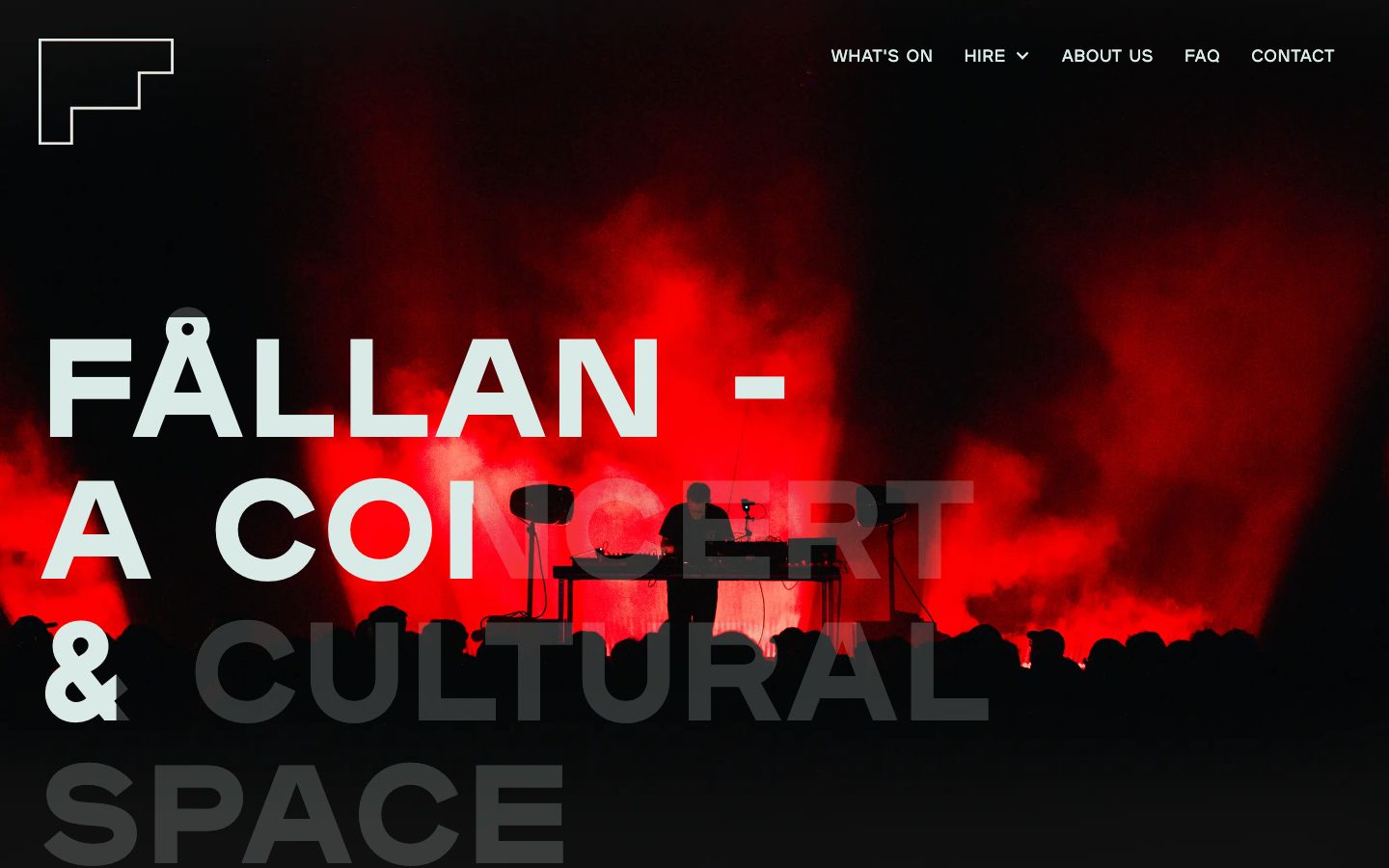Homepage screenshot of Fållan