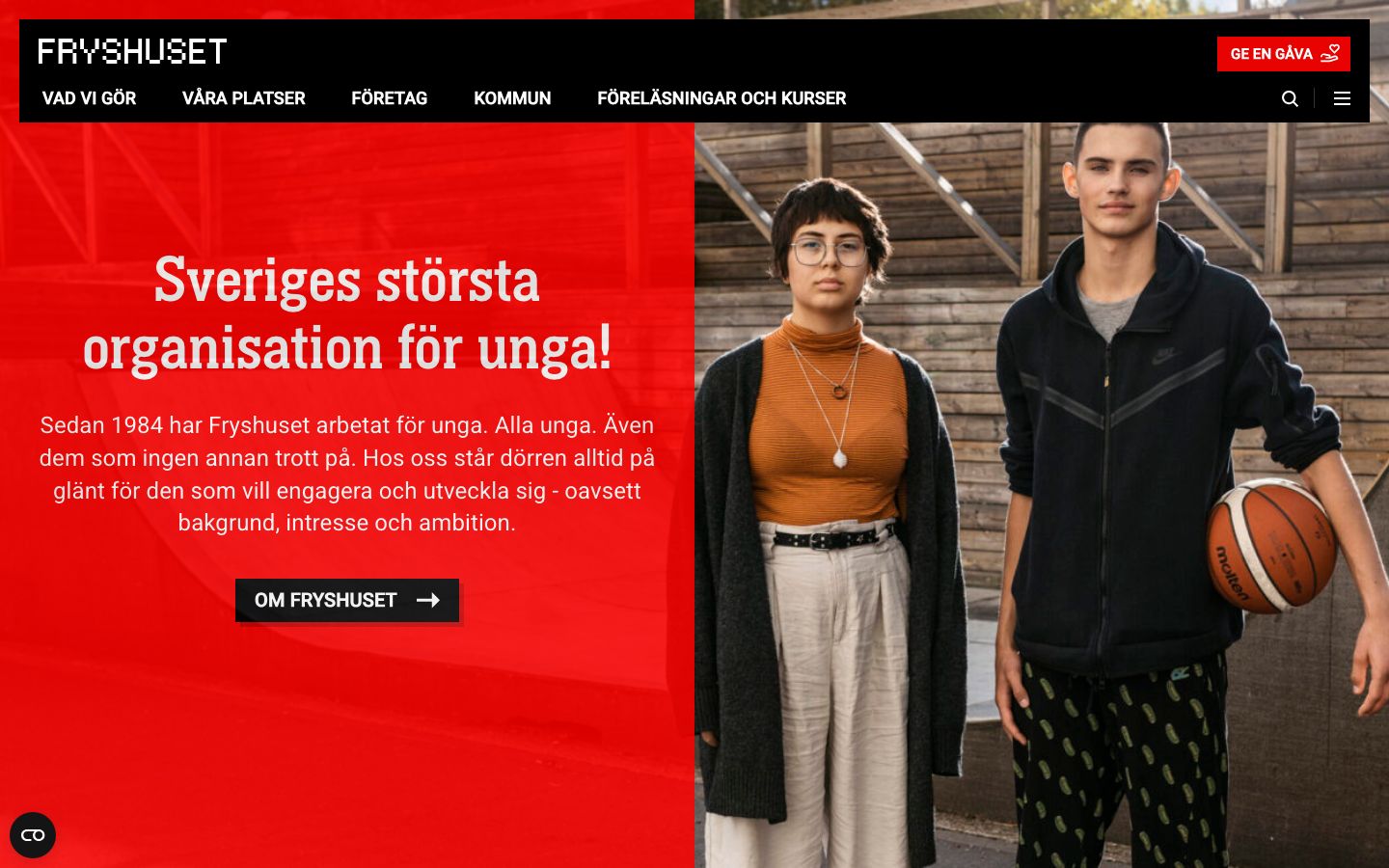 Screenshot of About Us