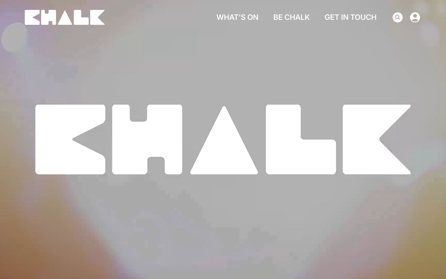 Homepage screenshot of Chalk