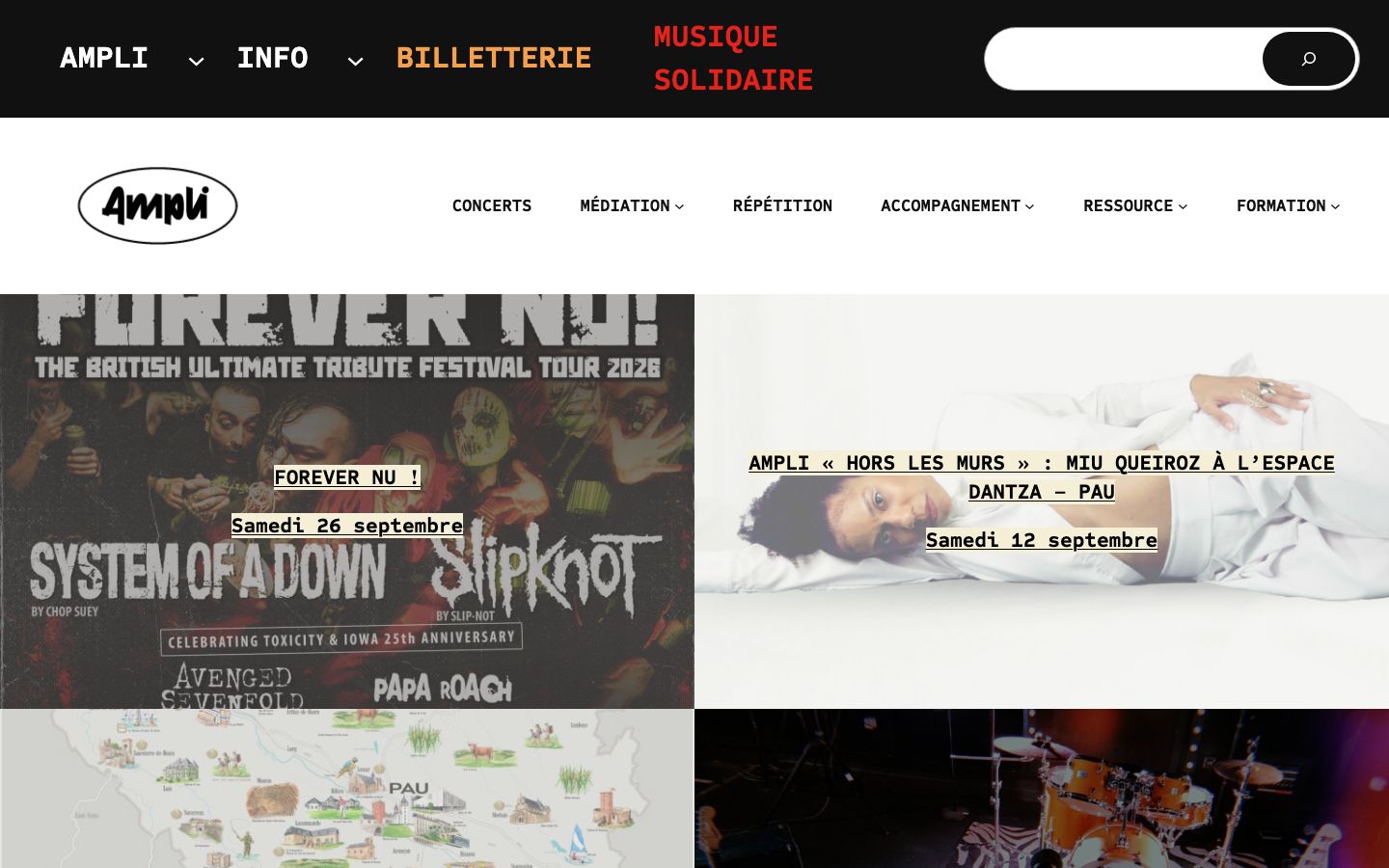 Homepage screenshot of AMPLI