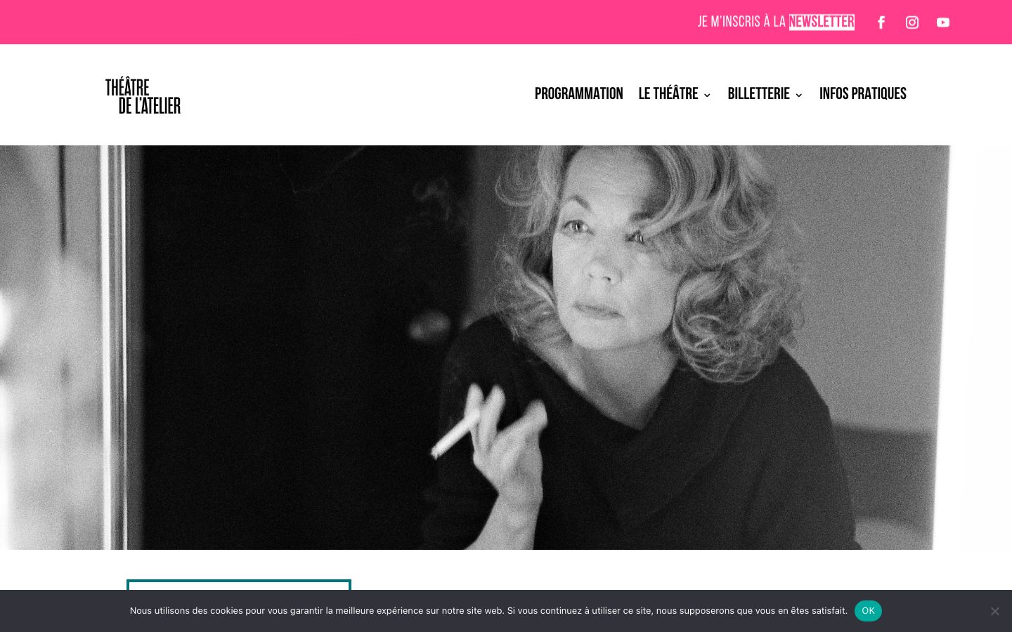Event detail page screenshot of Théâtre de l'Atelier
