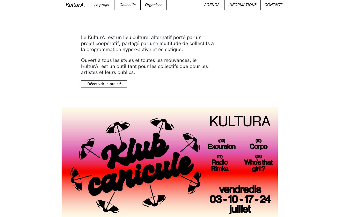 Screenshot of KulturA.