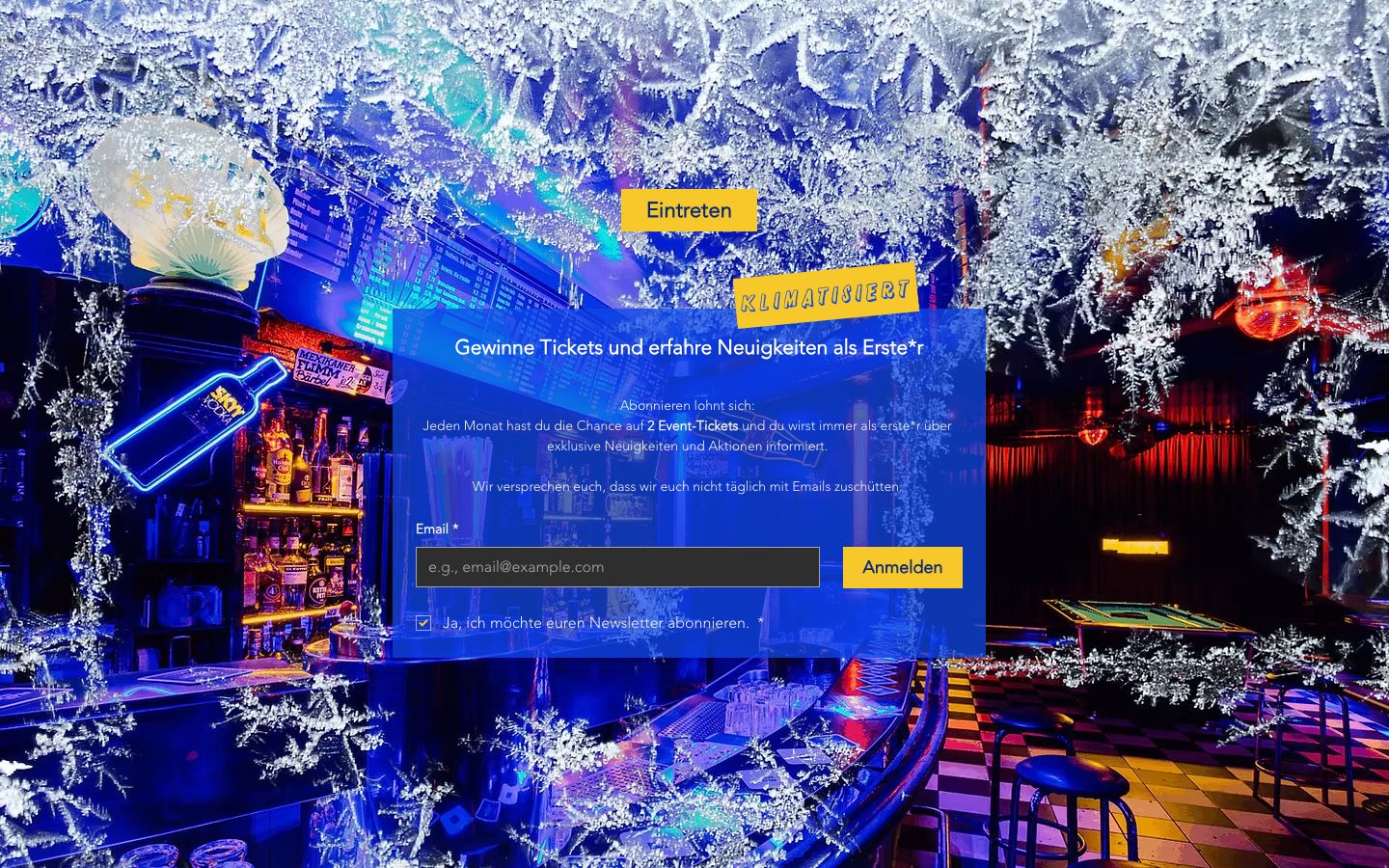 Homepage screenshot of Blue Shell