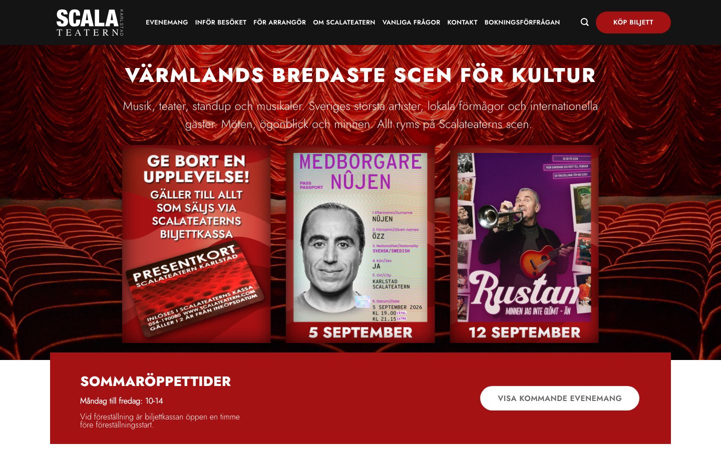 Screenshot of Scalateatern Karlstad