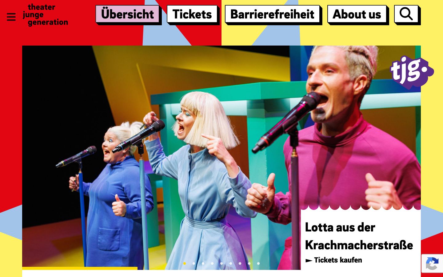 Screenshot of tjg. theater junge generation