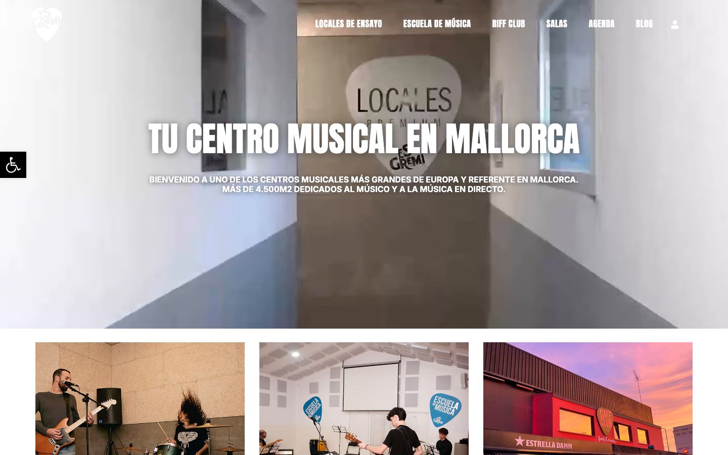 Homepage screenshot of Es Gremi