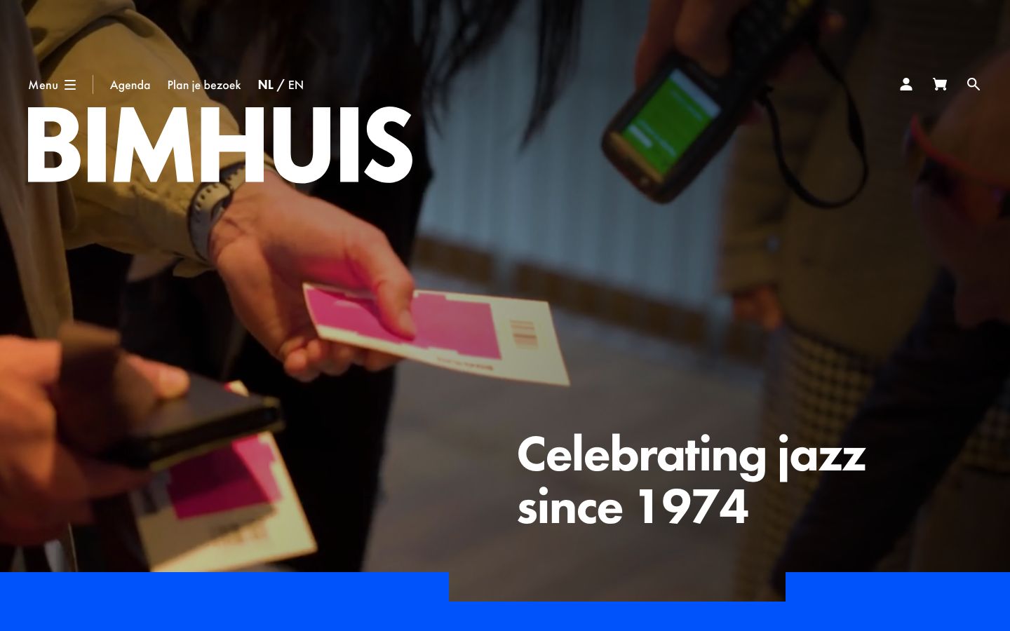 Homepage screenshot of https://www.bimhuis.nl/