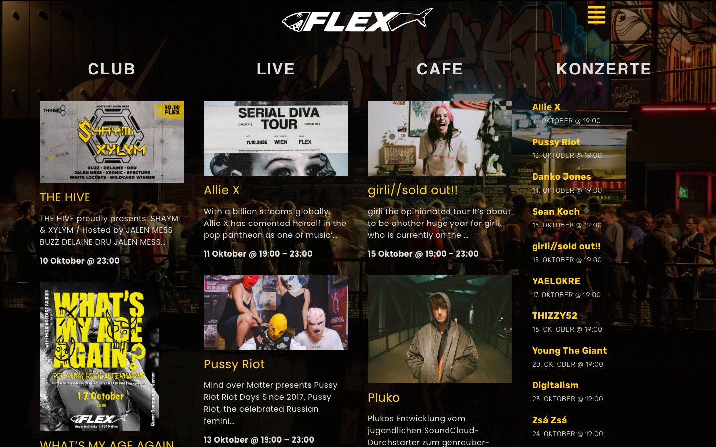Screenshot of Flex