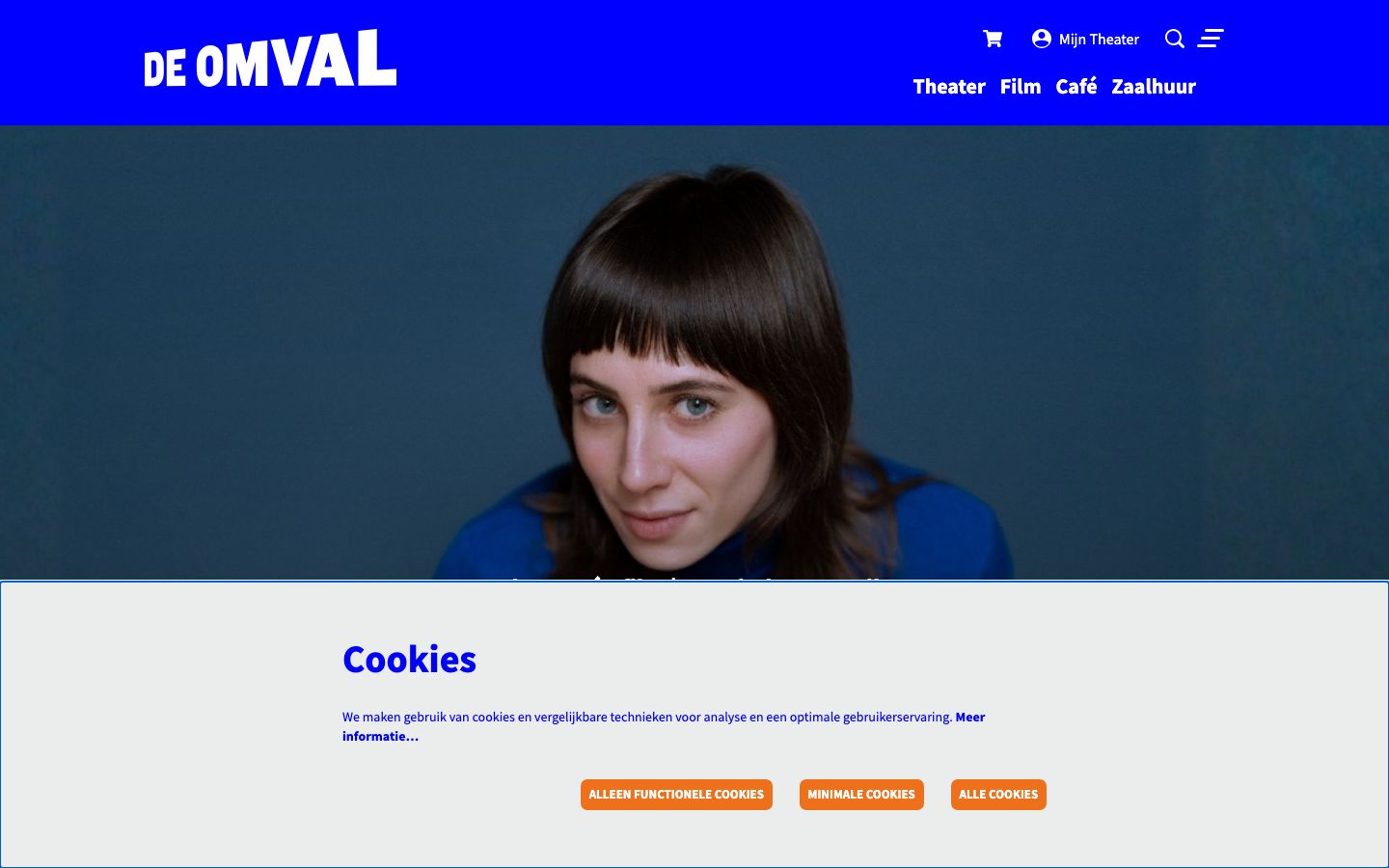 Homepage screenshot of Theater De Omval