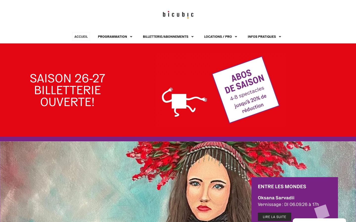 Homepage screenshot of bicubic