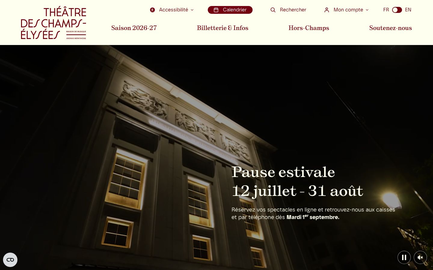 Screenshot of Théâtre des Champs-Élysées