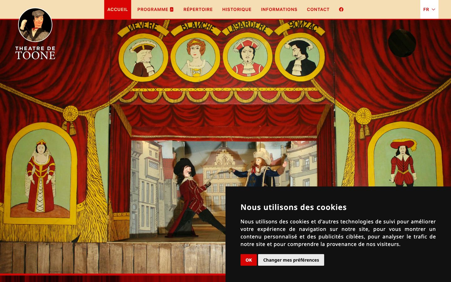 Screenshot of Théâtre Royal de Toone