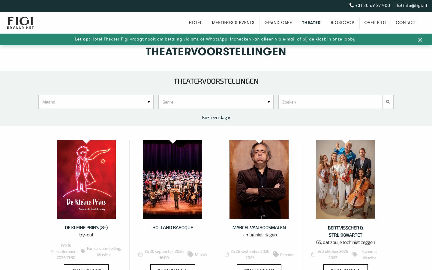 Homepage screenshot of FIGI